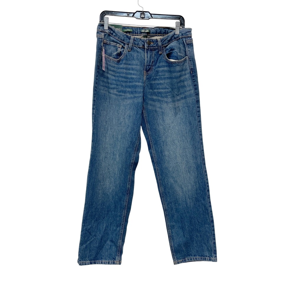 Wild Fable Women's Blue Mid-Rise Straight Leg EasyRigid Jeans‎ Size 8